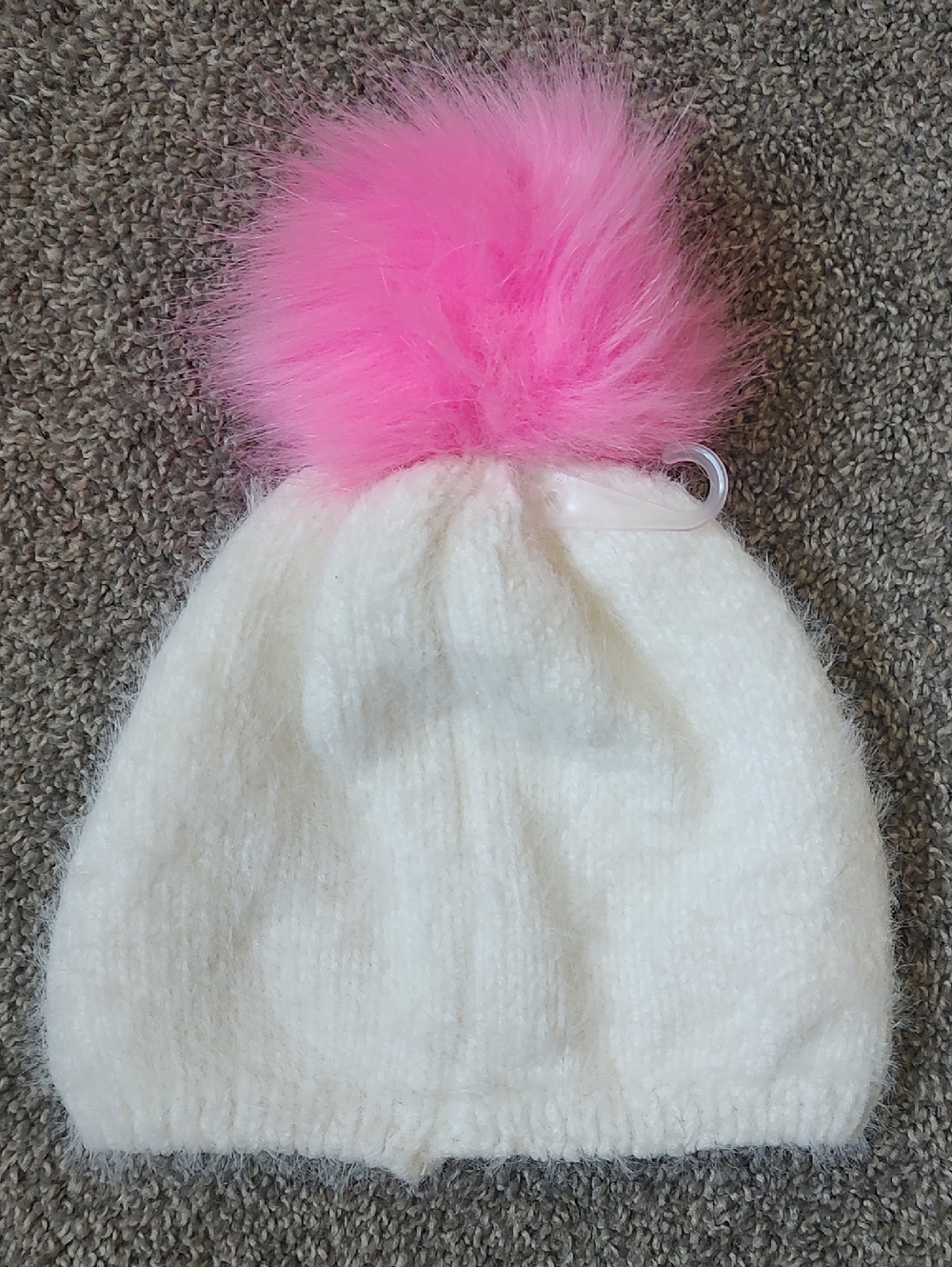 New With Tags The Children's Place Size XS (6-12M) Sequin Unicorn Pom Pom Beanie - Picture 3 of 8